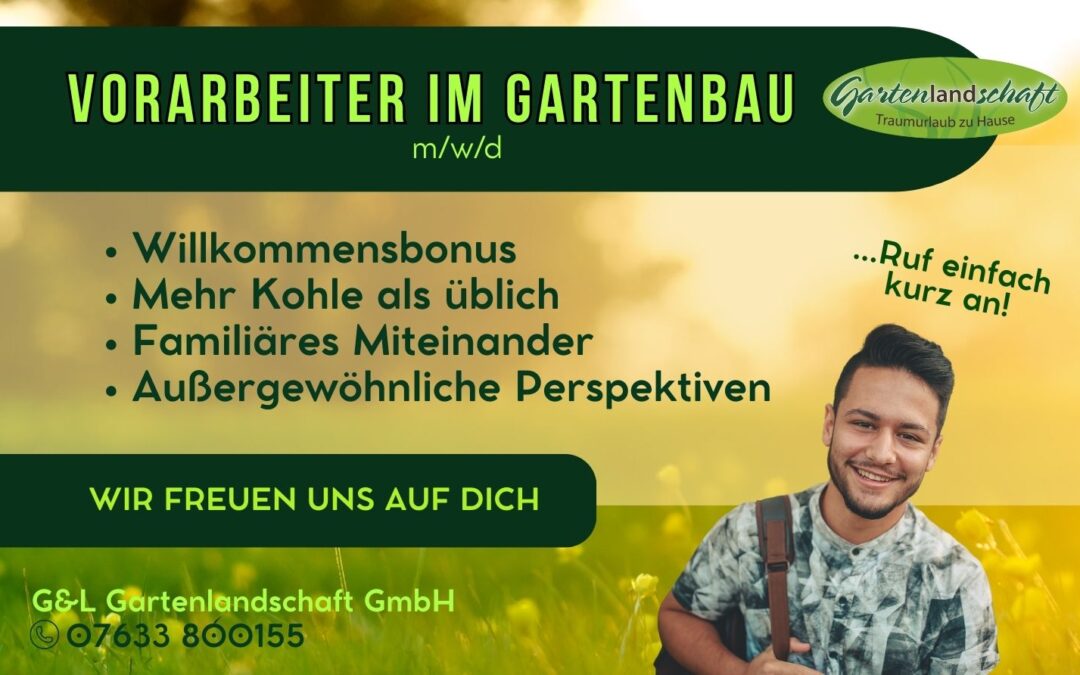 Vorarbeiter im Gartenbau (m/w/d)